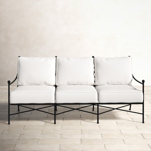 Metal patio 2024 sofa set